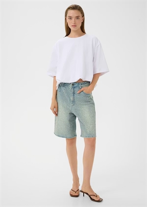 Zorah mw long shorts Mid Blue Washed Gestuz 